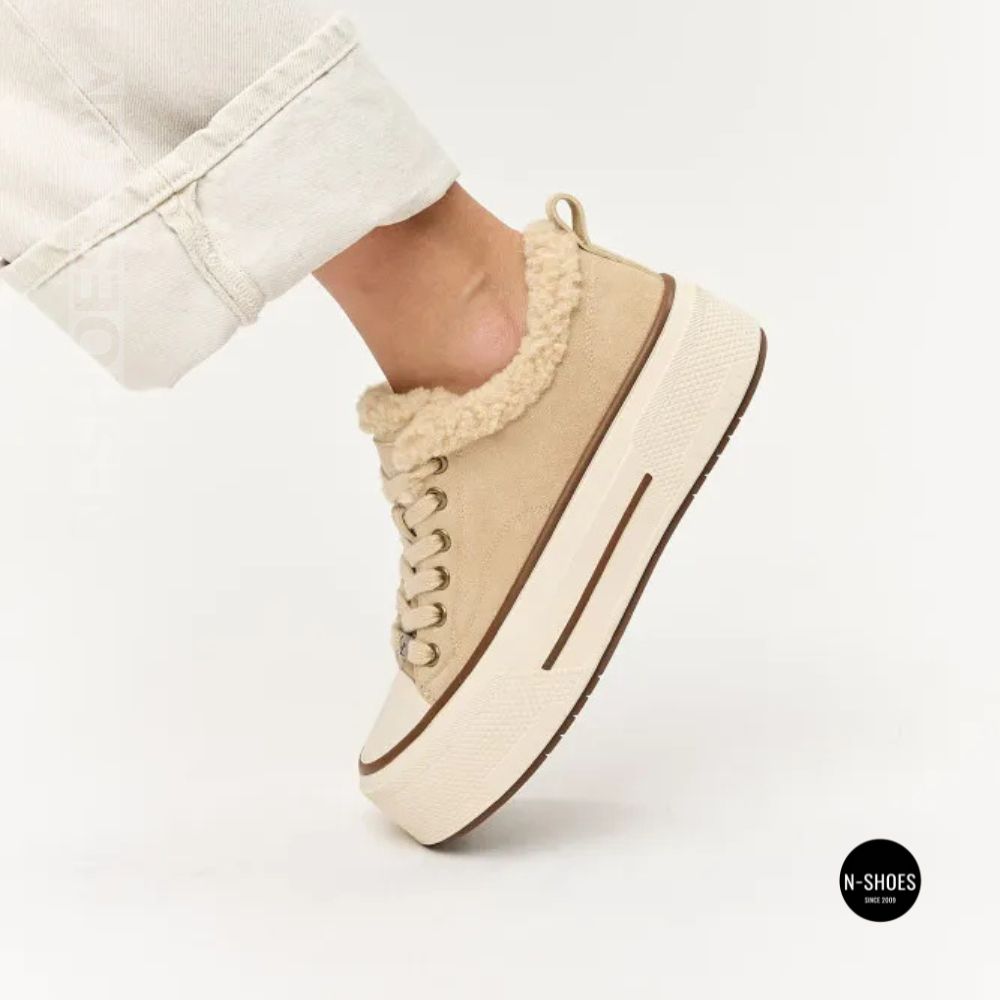 Зимові кеди на платформі Allsy 215159 BEIGE Lonza 219797 6342 - тепло замші та стиль