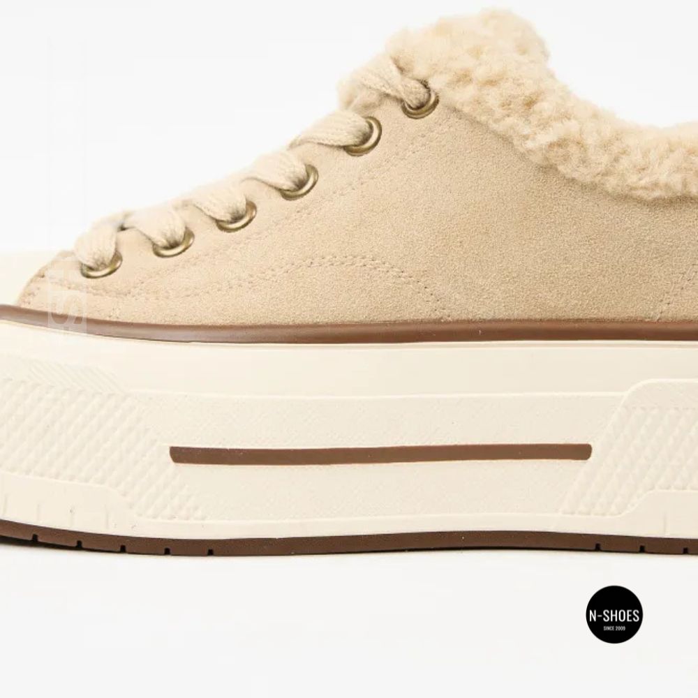Зимові кеди на платформі Allsy 215159 BEIGE Lonza 219797 6342 - тепло замші та стиль