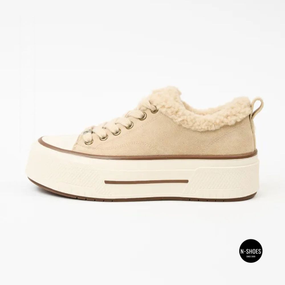 Зимові кеди на платформі Allsy 215159 BEIGE Lonza 219797 6342 - тепло замші та стиль