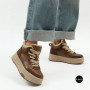 Warm Allsy 216023 ARB-2B88-8 M KHAKI 6343 Platform Boots