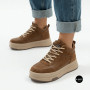 Warm Allsy 216023 ARB-2B88-8 M KHAKI 6343 Platform Boots