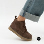 Черевики Allsy 216337 7257 BROWN SUEDE 6345 теплі на вовні