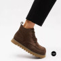 Черевики Allsy 216337 7257 BROWN SUEDE 6345 теплі на вовні