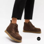 Черевики Allsy 216337 7257 BROWN SUEDE 6345 теплі на вовні
