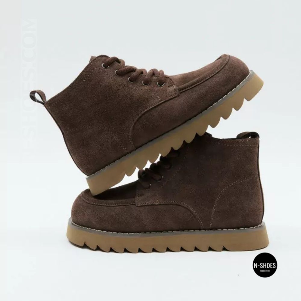 Черевики Allsy 216337 7257 BROWN SUEDE 6345 теплі на вовні