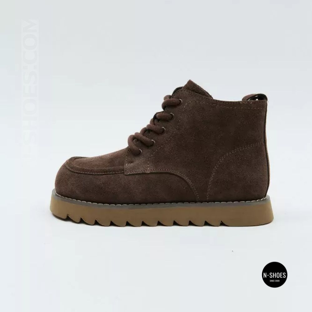 Черевики Allsy 216337 7257 BROWN SUEDE 6345 теплі на вовні