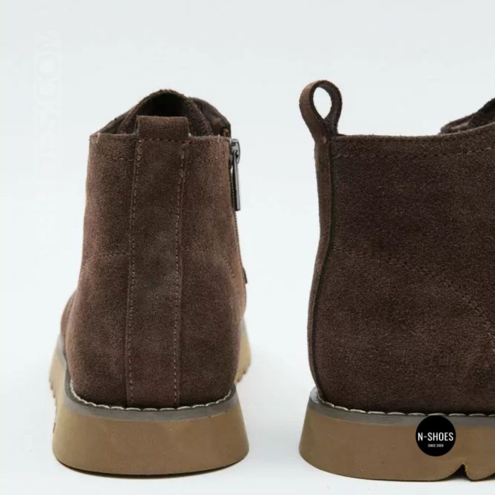 Черевики Allsy 216337 7257 BROWN SUEDE 6345 теплі на вовні