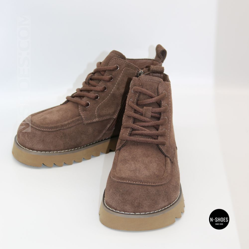 Черевики Allsy 216337 7257 BROWN SUEDE 6345 теплі на вовні