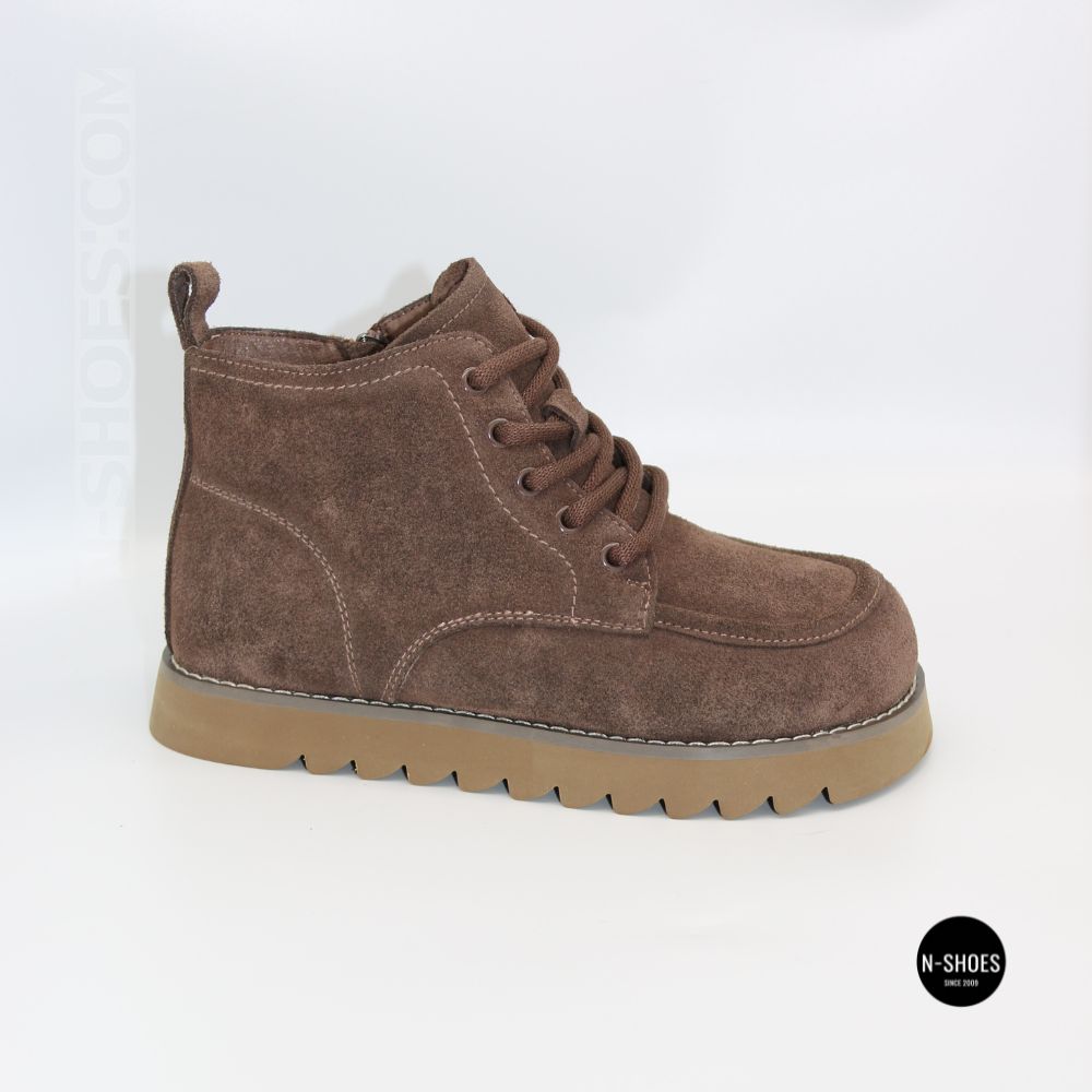 Черевики Allsy 216337 7257 BROWN SUEDE 6345 теплі на вовні