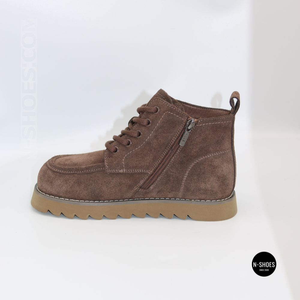Черевики Allsy 216337 7257 BROWN SUEDE 6345 теплі на вовні