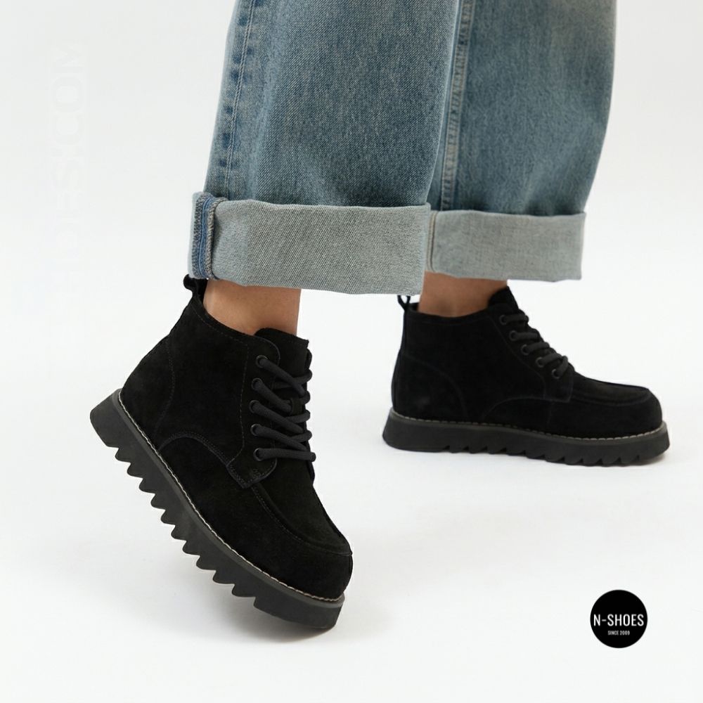 Allsy 216334 7257 BLACK SUEDE 6346: тепло в настоящей замше