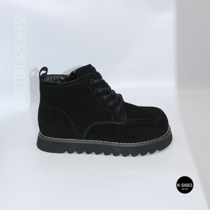 Allsy 216334 7257 BLACK SUEDE 6346: Warmth in Real Suede