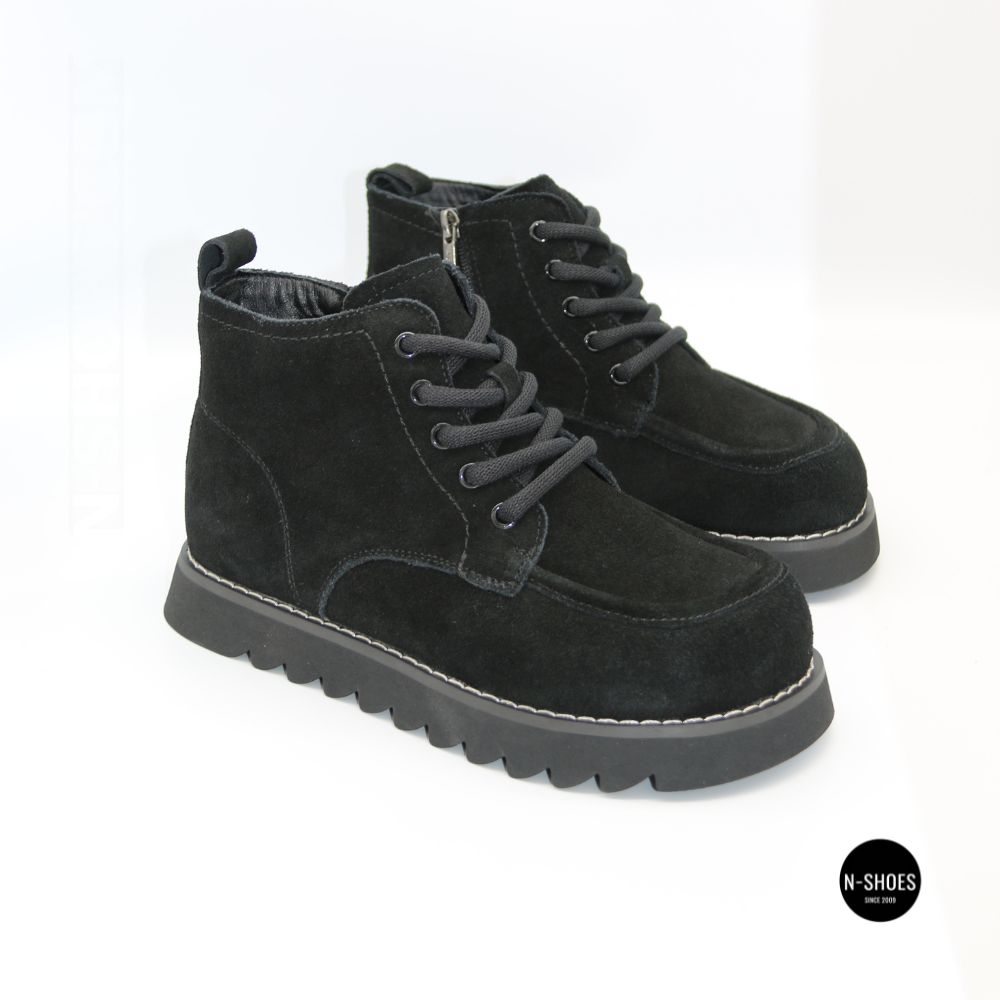 Allsy 216334 7257 BLACK SUEDE 6346: тепло в настоящей замше