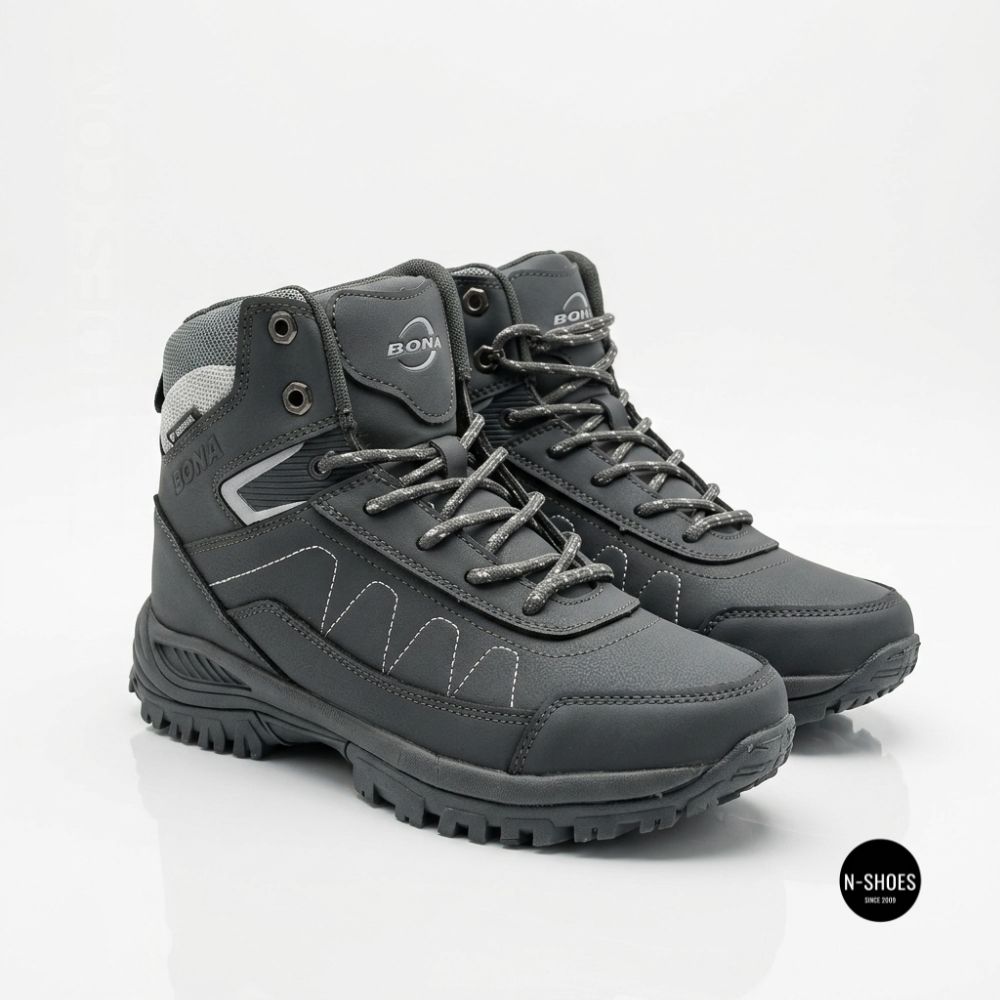 Зимние ботинки Bona 956R-2-6 Dark Grey-Silver 6356 на меху
