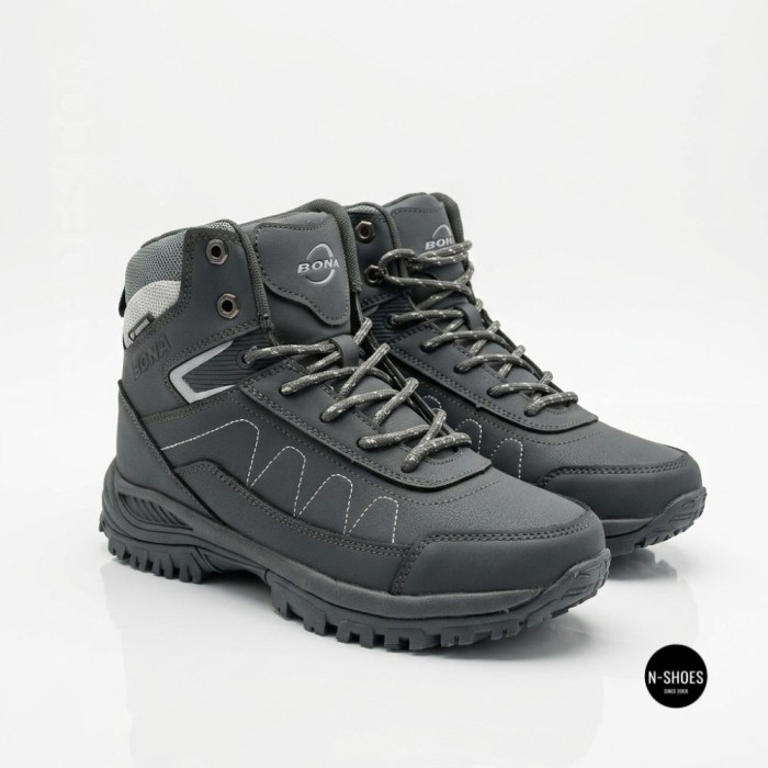 Зимние ботинки Bona 956R-2-6 Dark Grey-Silver 6356 на меху