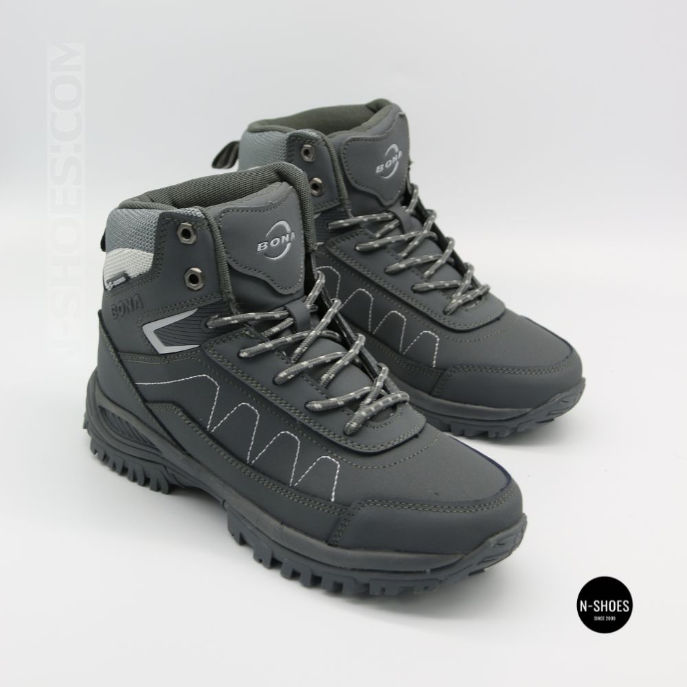 Зимние ботинки Bona 956R-2-6 Dark Grey-Silver 6356 на меху