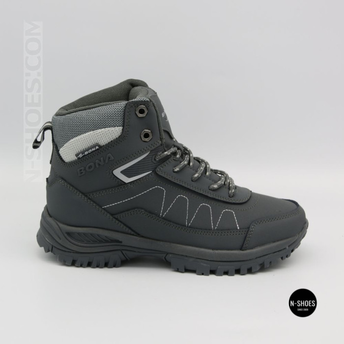 Зимние ботинки Bona 956R-2-6 Dark Grey-Silver 6356 на меху