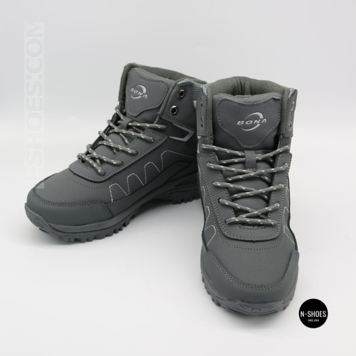 Зимние ботинки Bona 956R-2-6 Dark Grey-Silver 6356 на меху