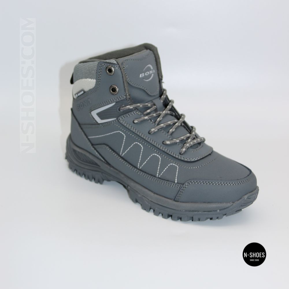 Зимние ботинки Bona 956R-2-6 Dark Grey-Silver 6356 на меху
