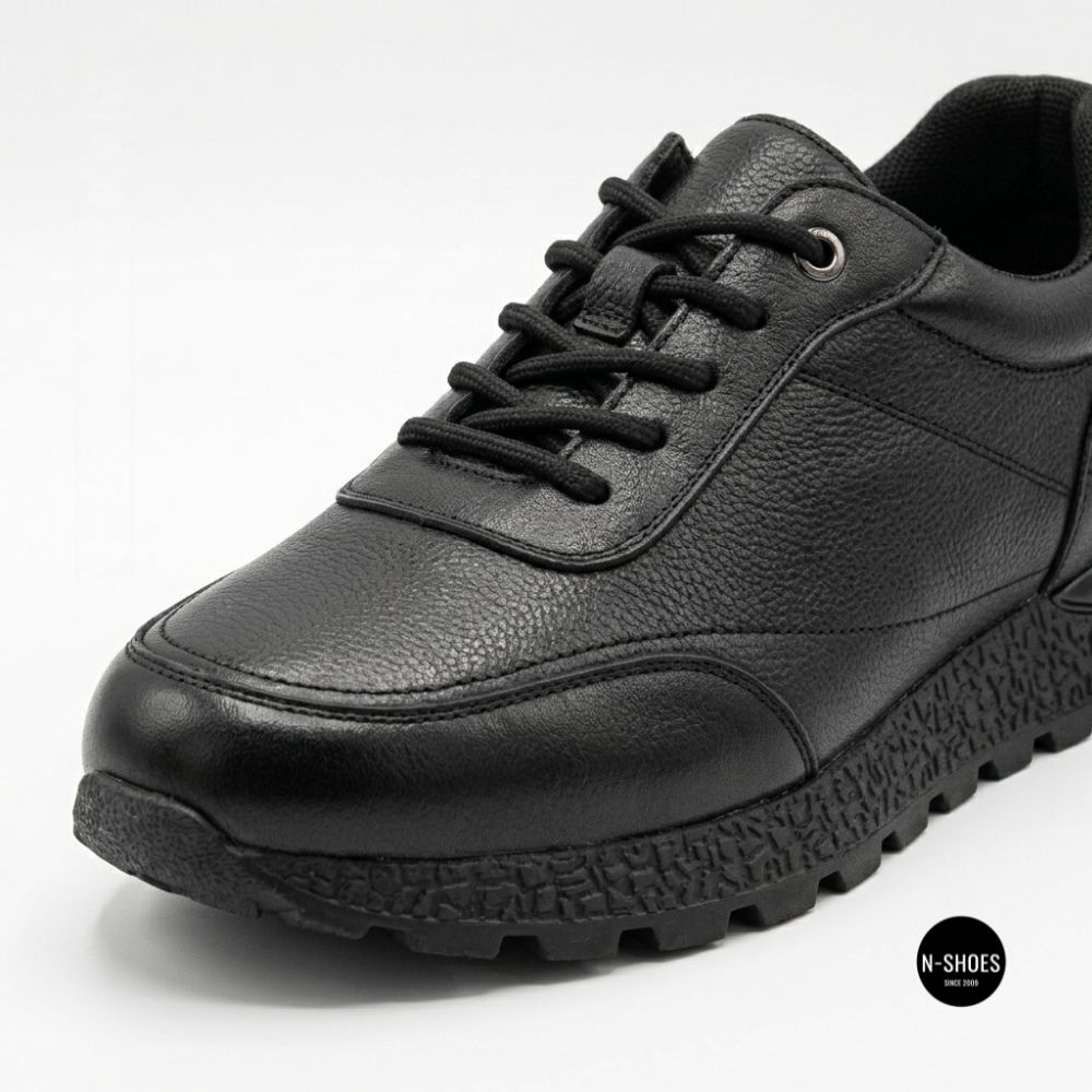 Шкіряні кросівки Allsy 216524 25D1D791-1 BLACK 6362 на щодень