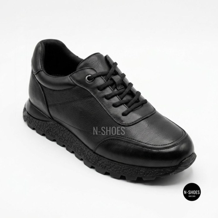 Шкіряні кросівки Allsy 216524 25D1D791-1 BLACK 6362 на щодень