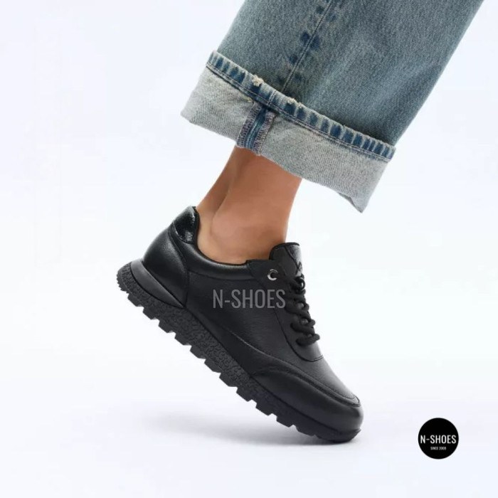 Шкіряні кросівки Allsy 216524 25D1D791-1 BLACK 6362 на щодень