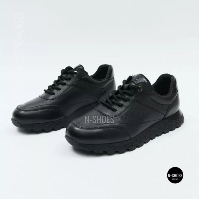 Шкіряні кросівки Allsy 216524 25D1D791-1 BLACK 6362 на щодень