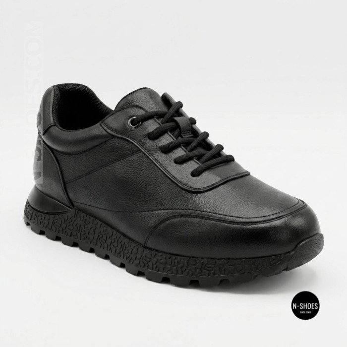 Кроссовки из кожи Allsy 216524 25D1D791-1 BLACK 6362 на весь день
