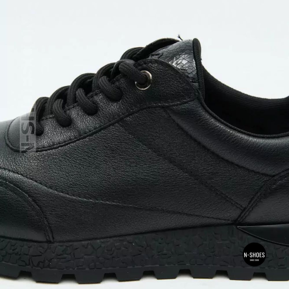 Шкіряні кросівки Allsy 216524 25D1D791-1 BLACK 6362 на щодень