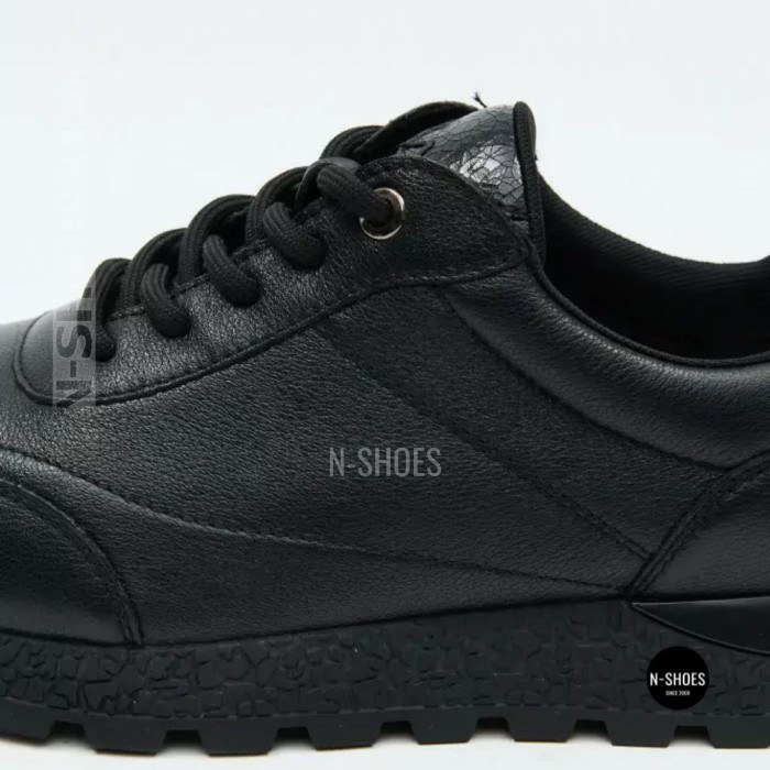 Шкіряні кросівки Allsy 216524 25D1D791-1 BLACK 6362 на щодень