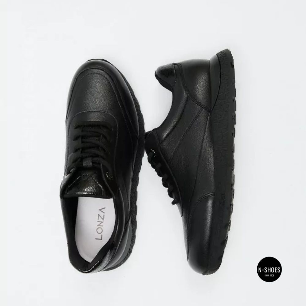 Шкіряні кросівки Allsy 216524 25D1D791-1 BLACK 6362 на щодень