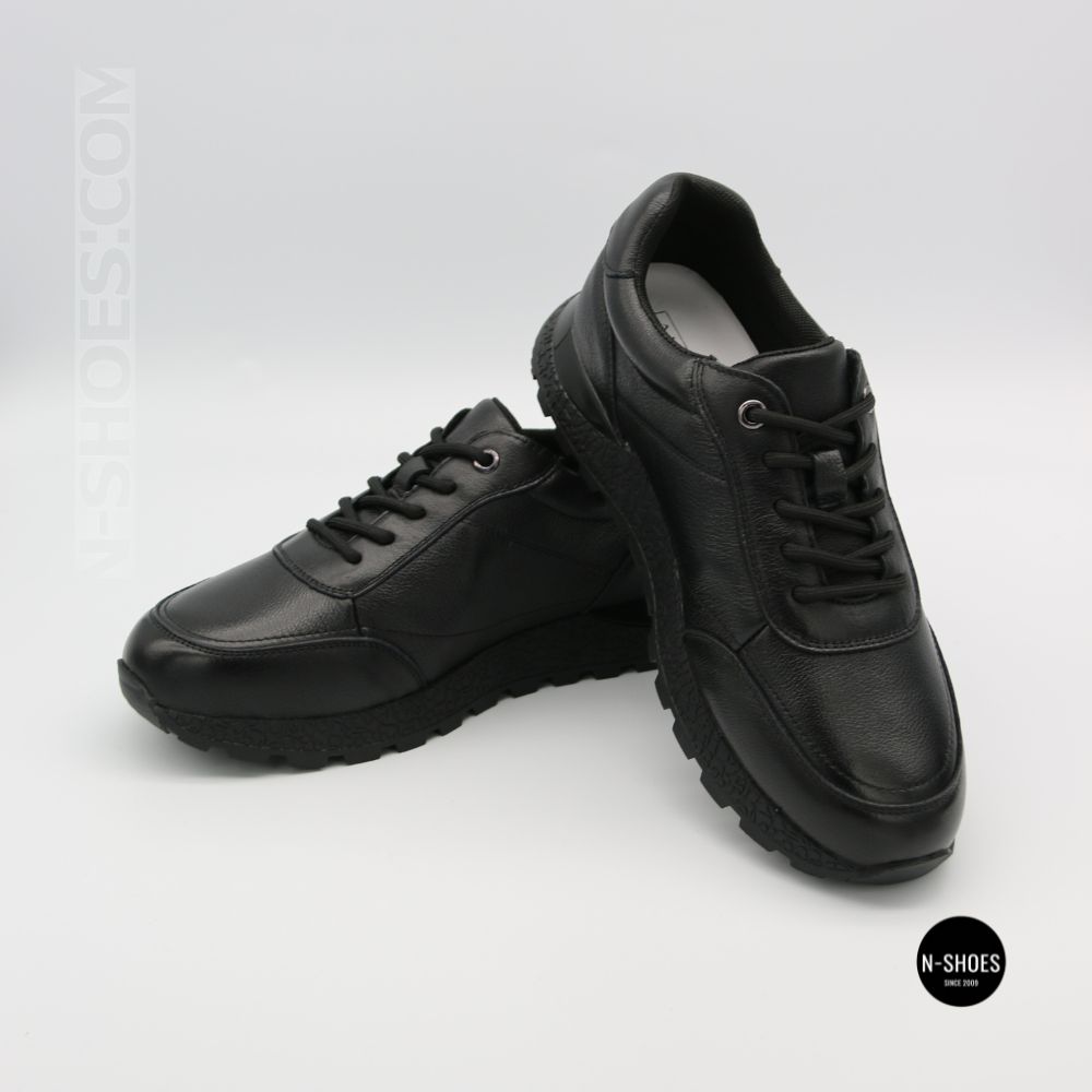 Шкіряні кросівки Allsy 216524 25D1D791-1 BLACK 6362 на щодень