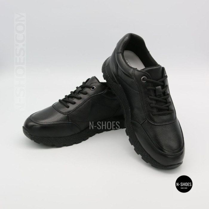 Шкіряні кросівки Allsy 216524 25D1D791-1 BLACK 6362 на щодень