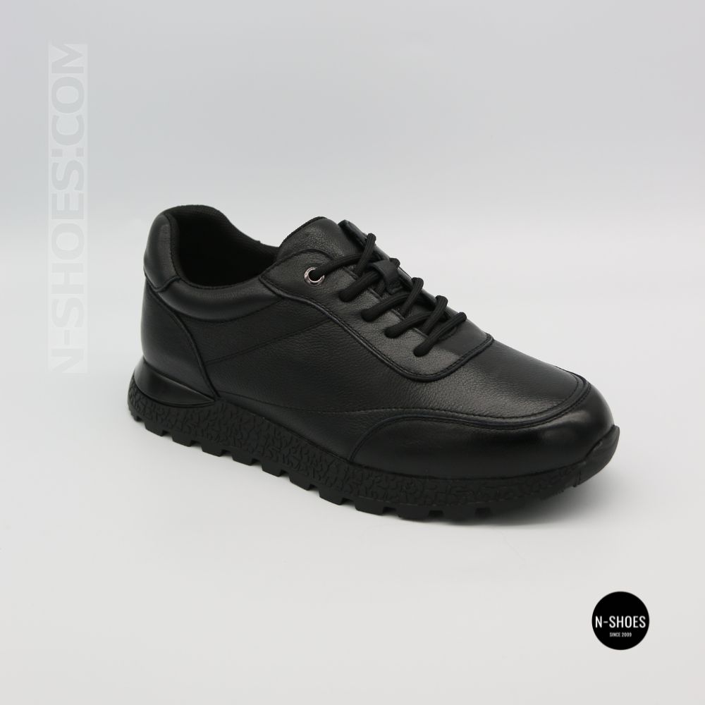Шкіряні кросівки Allsy 216524 25D1D791-1 BLACK 6362 на щодень