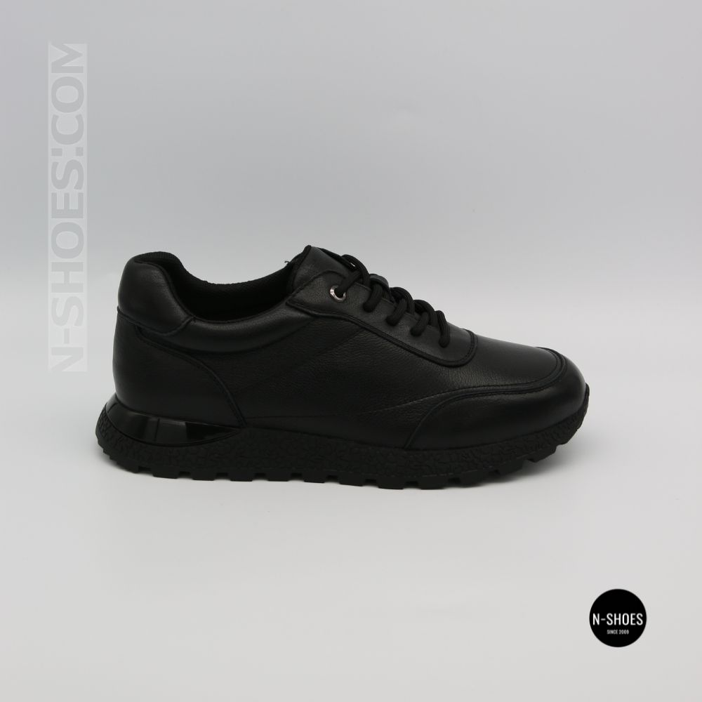 Шкіряні кросівки Allsy 216524 25D1D791-1 BLACK 6362 на щодень