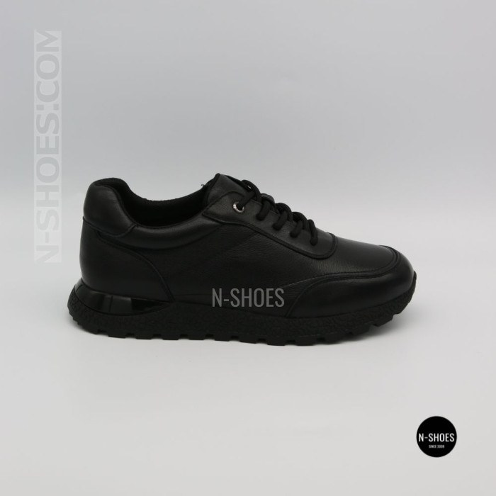 Шкіряні кросівки Allsy 216524 25D1D791-1 BLACK 6362 на щодень