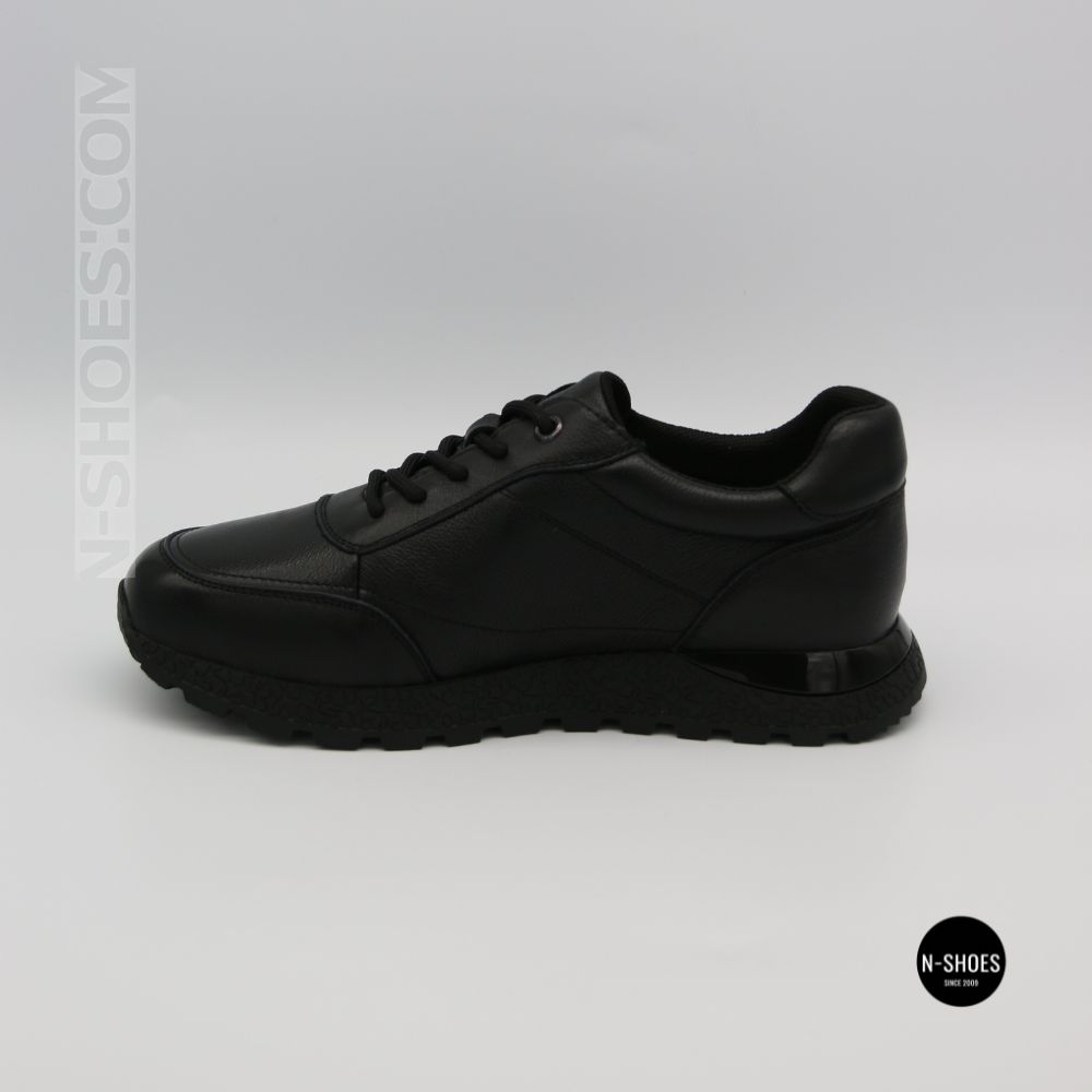 Шкіряні кросівки Allsy 216524 25D1D791-1 BLACK 6362 на щодень
