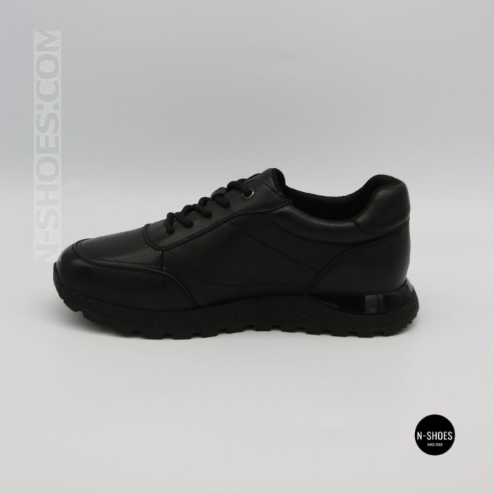 Кроссовки из кожи Allsy 216524 25D1D791-1 BLACK 6362 на весь день
