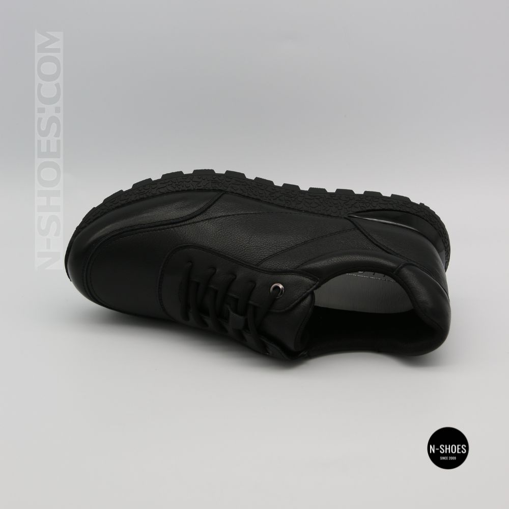Шкіряні кросівки Allsy 216524 25D1D791-1 BLACK 6362 на щодень
