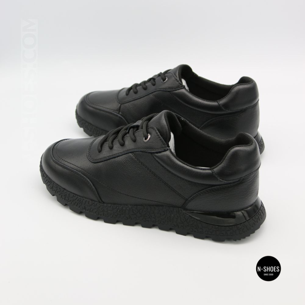 Шкіряні кросівки Allsy 216524 25D1D791-1 BLACK 6362 на щодень