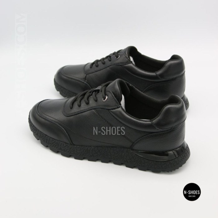 Шкіряні кросівки Allsy 216524 25D1D791-1 BLACK 6362 на щодень