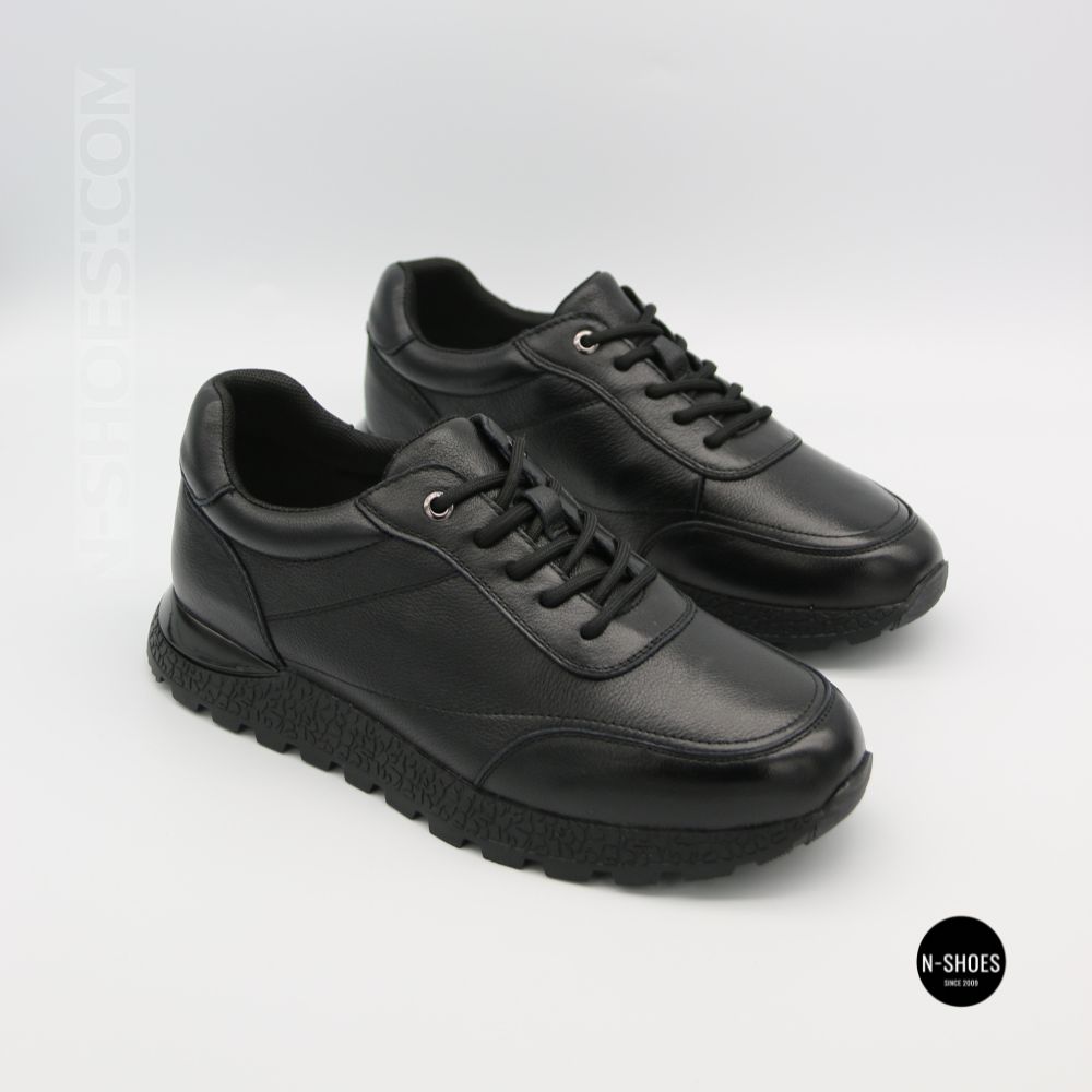 Шкіряні кросівки Allsy 216524 25D1D791-1 BLACK 6362 на щодень