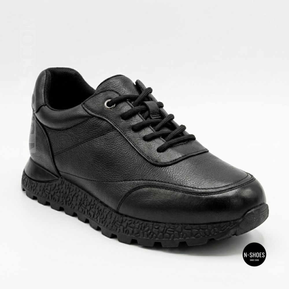 Шкіряні кросівки Allsy 216524 25D1D791-1 BLACK 6362 на щодень