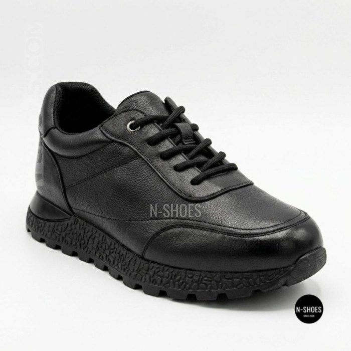 Шкіряні кросівки Allsy 216524 25D1D791-1 BLACK 6362 на щодень