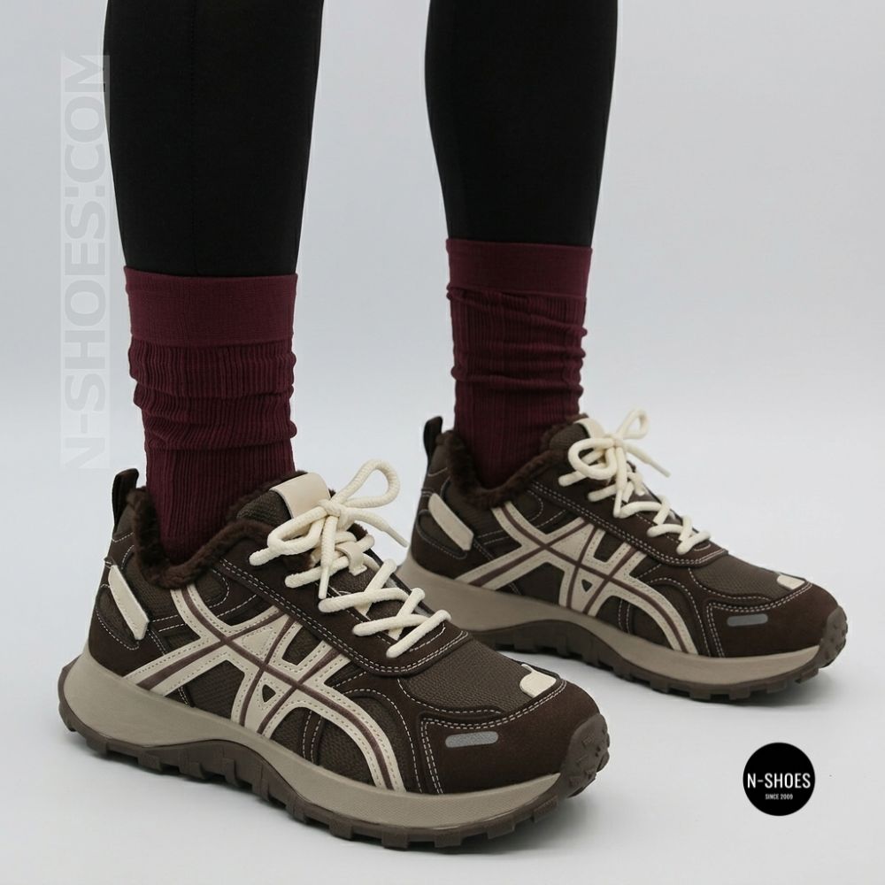 ALLSY 218902 SS-103 Brown 6366 Sneakers: Warmth for Every Day
