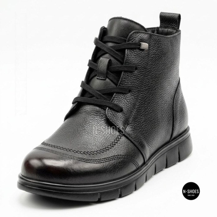 Жіночі шкіряні черевики Allsy 216897 687-6097-1P Lonza 219874 6368 BLACK для комфорту