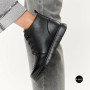 Women's leather boots Allsy 216897 687-6097-1P Lonza 219874 6368 BLACK for comfort