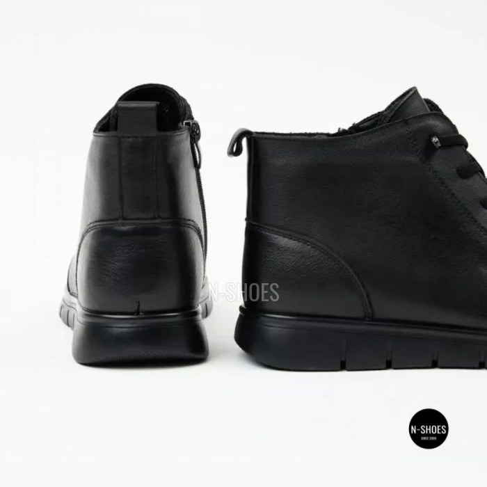 Жіночі шкіряні черевики Allsy 216897 687-6097-1P Lonza 219874 6368 BLACK для комфорту