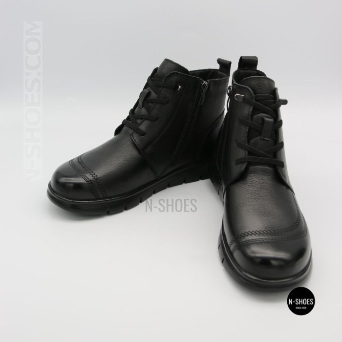 Жіночі шкіряні черевики Allsy 216897 687-6097-1P Lonza 219874 6368 BLACK для комфорту