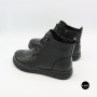Women's leather boots Allsy 216897 687-6097-1P Lonza 219874 6368 BLACK for comfort